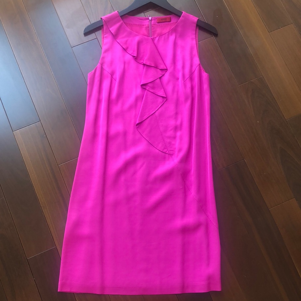 Hugo Boss mauve pink dress - knee length - Witt back zipper